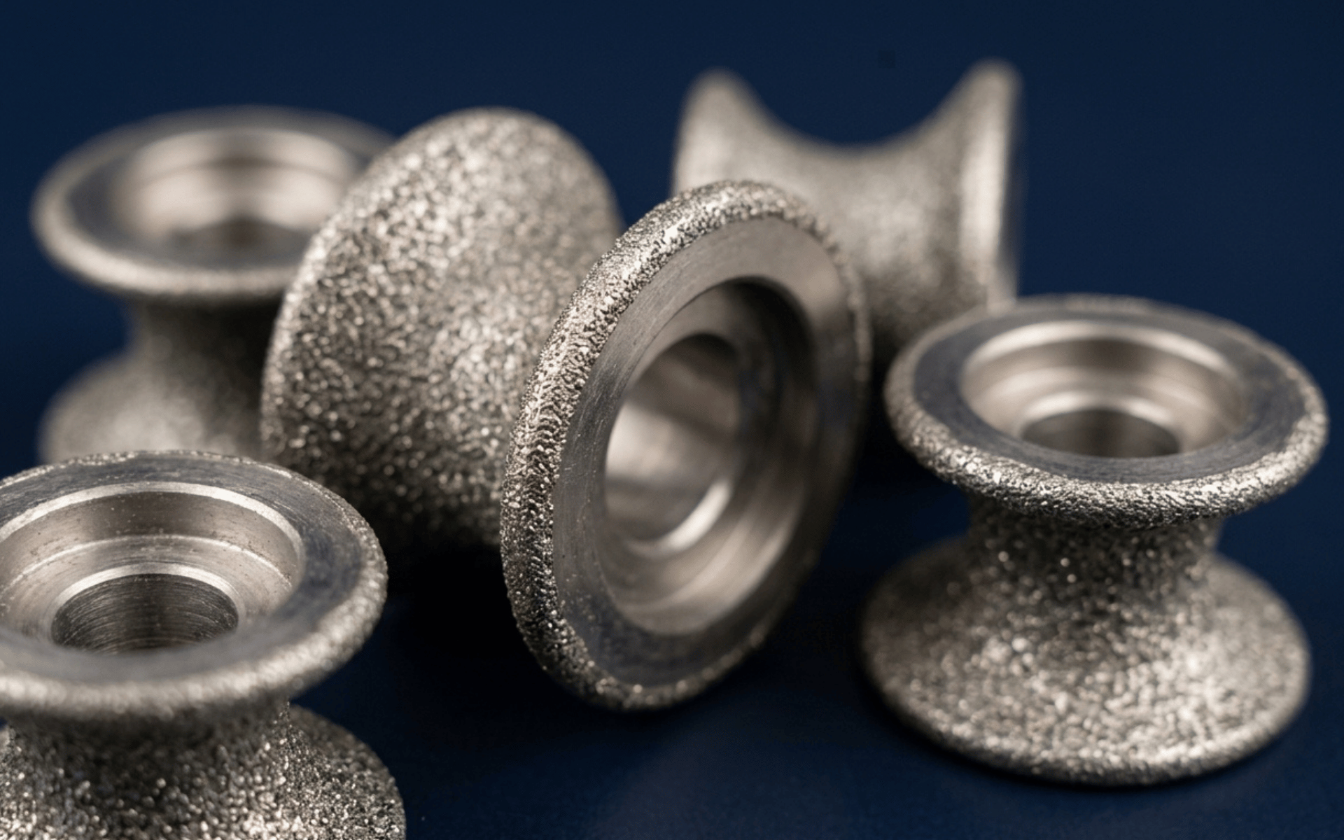 Electroplated diamond wheels for sharpening rock drills
